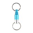 thumbnail image 1 of Portable Keychain with Detachable Metal Key Ring For 360° Rotation Dual Ring Buckle light blue, 1 of 7