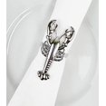 thumbnail image 2 of Fennco Styles Coastal Sea Creatures Metal Napkin Rings, Set of 6 - Silver Nautical Sea Life Napkin Holders for Home Décor, Dining Table, Banquets, Family Gathering and Special Occasions, 2 of 8