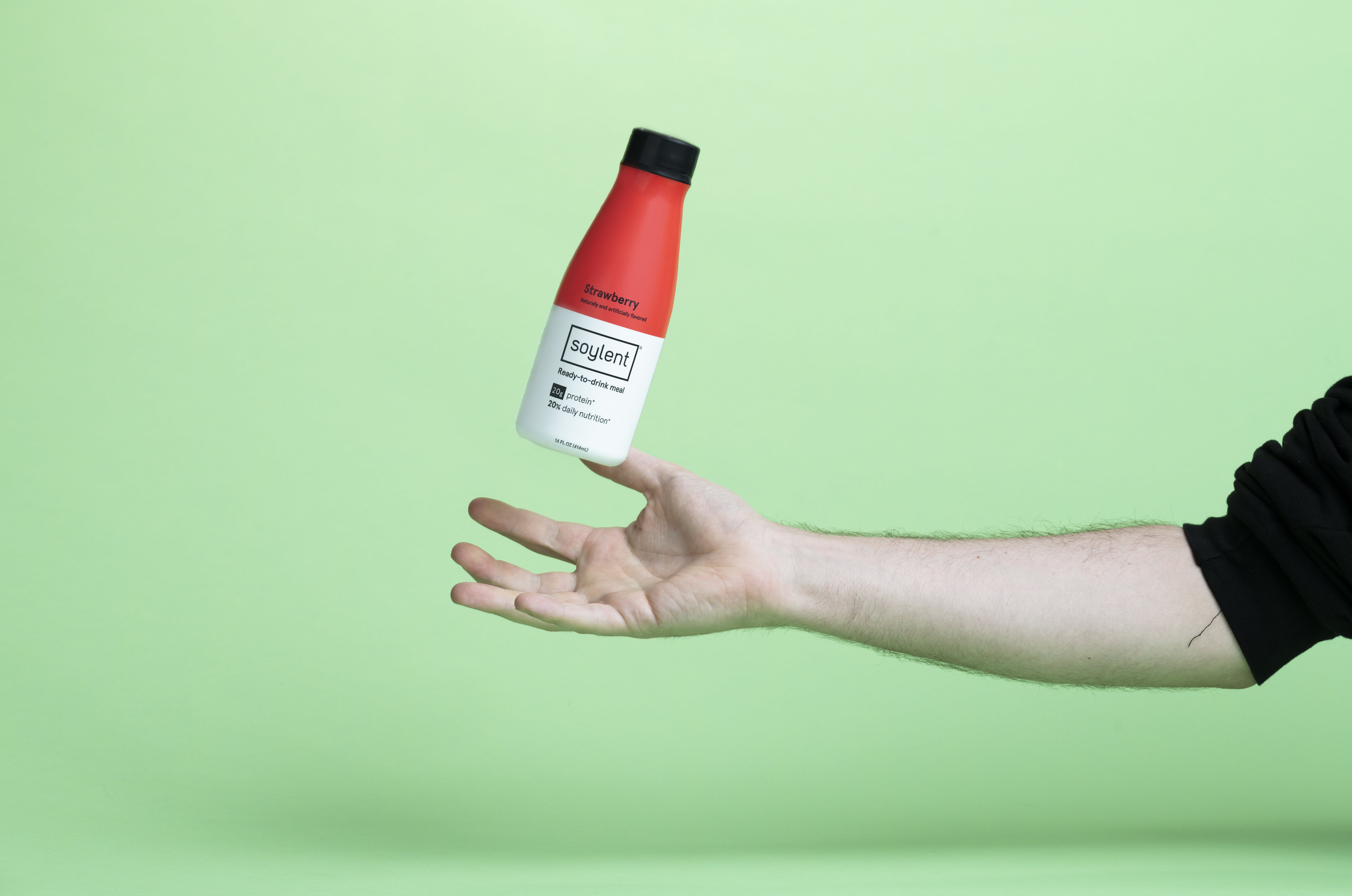 (2 pack) Soylent Ready to Drink Meal Replacement Shake, Strawberry, 14 Oz.