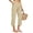 Beige -BM16, variant on Linen Capri Pants Women 2026 Spring Summer Casual Lightweight Petite Elastic Waist Straight Leg Capris with Pockets Wine M