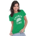 thumbnail image 4 of Crunch Time Taco Tuesday Funny Foodie Womens Fitted Plus Size Graphic Tee Brisco Brands 2X, 4 of 5
