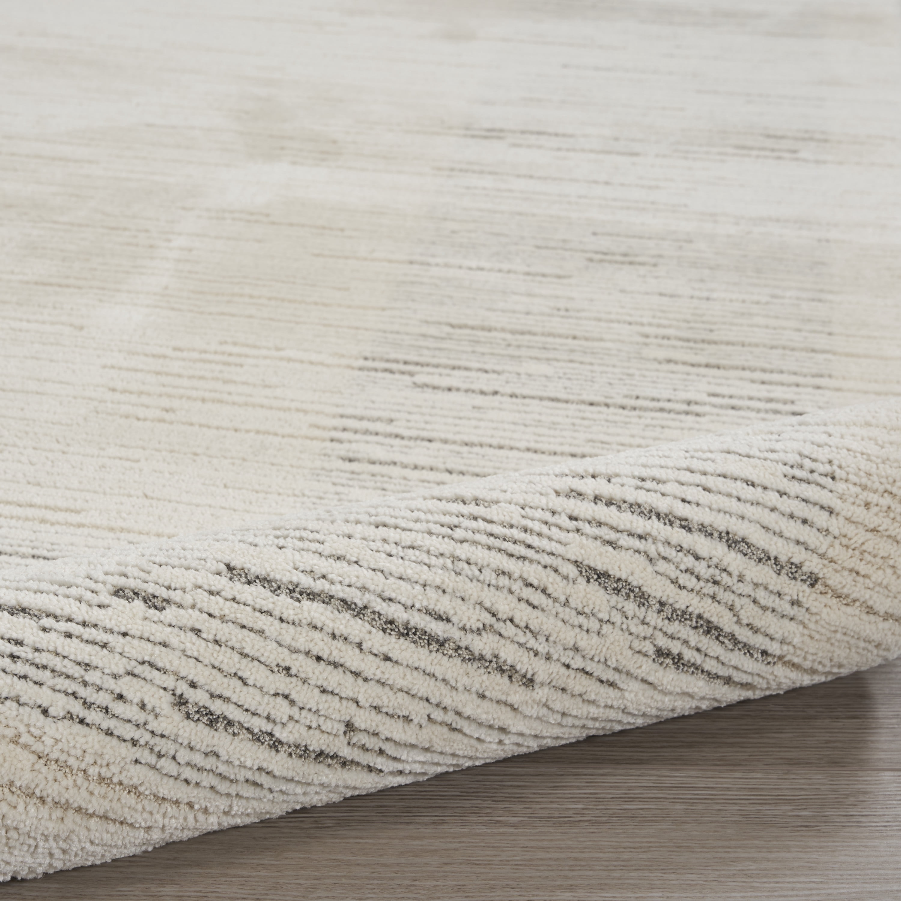 Nourison Santa Cruz Abstract Ivory Grey 7'10" x 9'10" Area Rug (8x10)