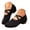 Black, variant on Jazz Shoes for Women Knit Slip on Low Chunky Heel Latin Ballet Flats Comfortable Casual Walking Dancing Shoe for Cheerleading Training Size 7,Black