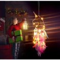 thumbnail image 5 of Atrapasueños de unicornio con luz LED, decoración de atrapasueños de plumas para niñas, decoración de dormitorio, regalo de bendición para colgar en la pared, 5 of 5