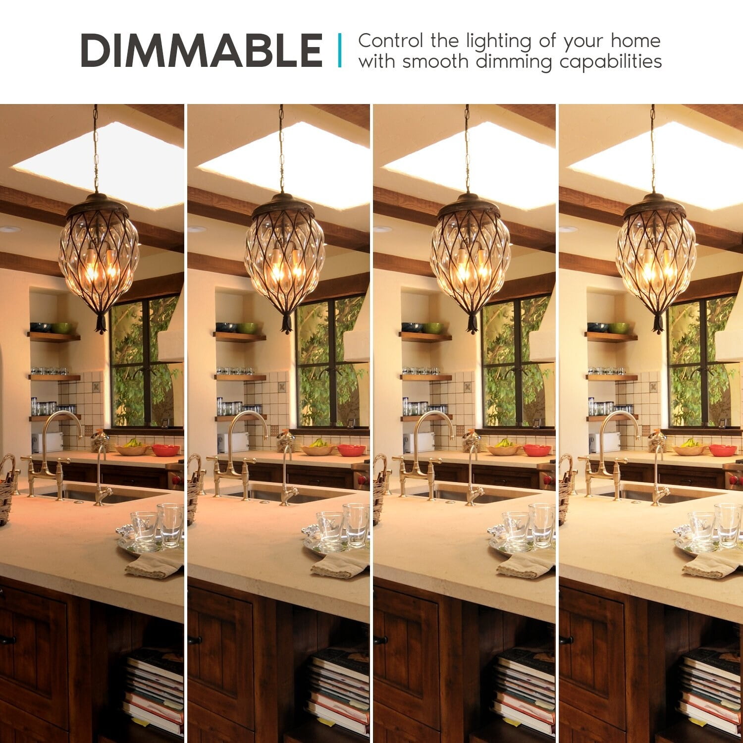 Luxrite LED Chandelier Light Bulbs, E12 Led Bulb Dimmable, 40 Watt Equivalent, 2700K Warm Whit, 360lm, UL Rated, 24 Pack