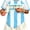 Argentina, variant on Women's Spain Soccer Fan T-Shirt, Soccer Game 2026 Shirts for Women Oversized Spain Jerseys Y2K V Neck Soccer Fan Supporter Tops