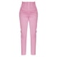 thumbnail image 1 of Pantalones de vestir Prolriy para mujer, tallas grandes, cintura alta, elásticos, para trabajo, informales, rectos, de negocios, con bolsillo, color rojo, 2 L, 1 of 4