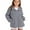 Blue, variant on Cozy Fuzzy Jacket for Girls Lapel Zip Up Winter Warm Outerwear with Pockets Teen Outdoor Windproof Fleece Coat