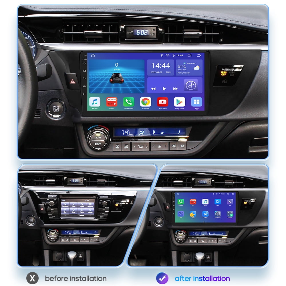 For Toyota Corolla 2014 2015 2016 Android 12 Carplay 32GB Car Stereo Radio GPS Navigation Head Unit Player