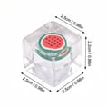 thumbnail image 3 of 4 Pack Cartoon Colorful Stress Relief Squishy Toys, Fruit & Ice Cube Shaped Squeeze & Stretch Fidget Sensory Toys, Random Styles Fidget Toys For Desk Office Desk, 3 of 6