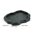 thumbnail image 6 of Reptile Food Water Rock Bowls - Resin Rock Feeder Dish, Amphibian Feeding Bowl Terrarium Decor For Lizards, , Leopard Gecko, , Bearded Dragons, Snake, , Spider Pet, 6 of 7