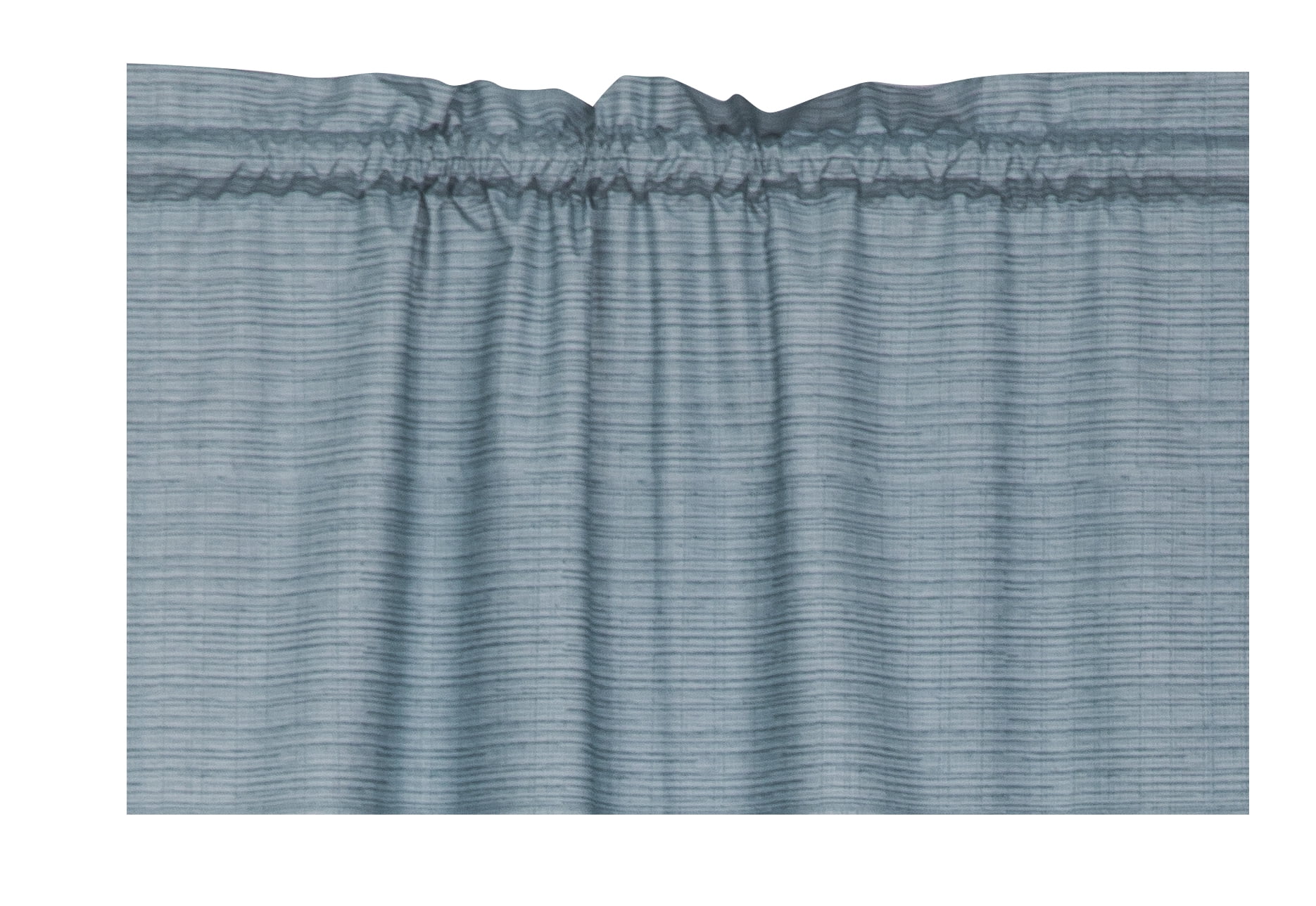 Mainstays Threaded Print Solid Color Room Darkening Rod Pocket Curtain Panel Pair, Set of 2, Teal, 30 x 84