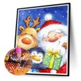 thumbnail image 2 of Taladro de diamante Papá Noel 5D Kits de pintura DIY Decoración de pared redonda completa Artesanía Hugtrwg Para estrenar, 2 of 9