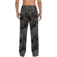 thumbnail image 2 of FREEAMG Cute Cat Pajama Pants for Men, Men's Separate Bottoms, Comfortable Sleep Lounge Pj Pants, 2 of 7
