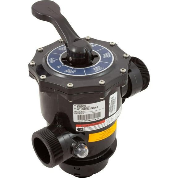 Pentair 263085 HiFlow 2 in. Top Mount Multiport Valve for Tagelus
