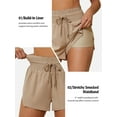 thumbnail image 4 of Attraco Women's 3" High Waisted Swim Board Shorts Quick Dry Beach Shorts with Pockets, 4 of 8