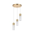 thumbnail image 2 of Elegant Lighting 5200D12G Constellation 3 Light Gold LED Ceiling Pendant, 2 of 2