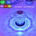 thumbnail image 1 of QINXIN Led Crystal Table Lamp Rose Projector Light 3/16 Colors Rechargeable Romantic Diamond Night Light, 1 of 7