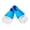 Blue and white M, variant on Scubas Diving Gear Full Foot Swim Flexible Fin for Snorkeling Swimming Diving Training Fin Comfortable Swim Flippers