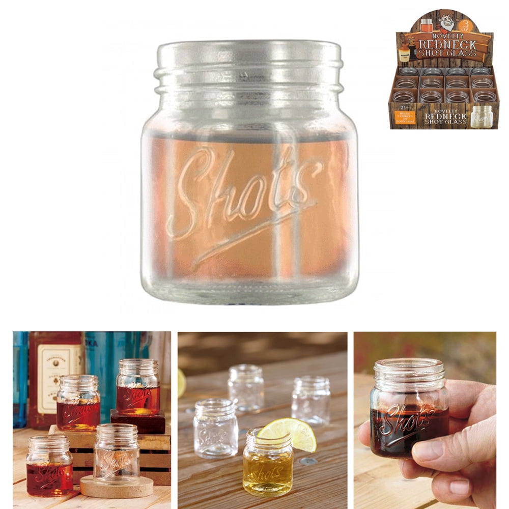 Mini Mason Jar 130 ml Salt Pepper Shaker Shot Glass Moonshine Whiskey 3 Pieces 