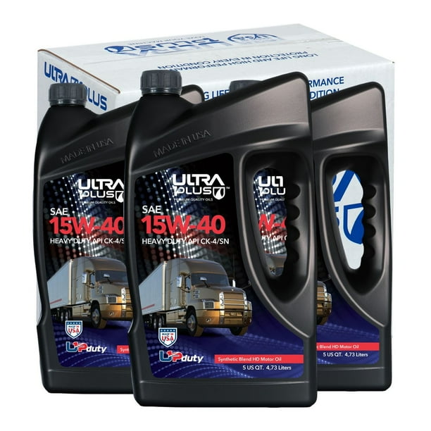 Ultra1Plus SAE 15W-40 Mezcla Sintético Aceite Motor Diesel Servicio Pesado API CK-4/SN 14.19L