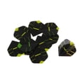 thumbnail image 1 of maskred Set of 10 Stylish Standard Shape Flights Tail Accessory for Games Black Green 1Set, 1 of 6