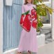thumbnail image 3 of Vestido largo de fresas Vestidos largos con velo Vestido de noche de mujer Vestidos de baile Vestido de dama de honor mujer, 3 of 4