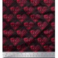 thumbnail image 1 of Soimoi Modal Satin Fabric Bird & Heart Decor Fabric Printed Yard 42 Inch Wide, 1 of 3