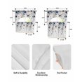 thumbnail image 5 of Navy Blue Flowers Swag Curtains for Living Room/Bedroom Windows, Spring Floral Elegant Pastoral Watercolor Kitchen Curtains and Valances Set 36 Inch Length, Swags Valance Curtain Panels, 5 of 5