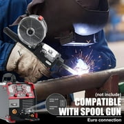 AWT 8 in1 200A Aluminum MIG Welder, 110/220V Gas MIG/Gasless Flux Core MIG/Stick/Lift TIG/Spot Welding/Spool Gun Welding Machine With LED Digital Display