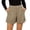 #03 Khaki 【Mix & Match: Stock Up on Your Favorite Colors】, variant on Women Casual Solid Corduroy Shorts for Summer 2026, Mid Waist Pull On Style with Functional Pockets, Soft Textured Fabric for Everyday Wear, Versatile for Street Style | TruBelle,Army Green L