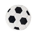 thumbnail image 2 of Ludlz Throw Pillow Ultra Soft Companionship Fluffy Simulation Basketball Soccer Shape Sofa Cushion for Ball Game Fan, 2 of 8