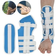 NFTIGB Calf Brace Shin Splints Leg Pain Relief Support, Composite Cloth Strong Wear Resistant Plaster Substitute, Adjustable White and Blue, M Size (11 inches / 28 cm)