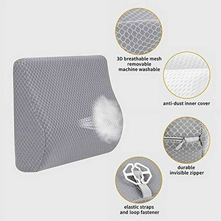 TISHIJIE Memory Foam Lumbar Support for Car Designed for Mid/Lower