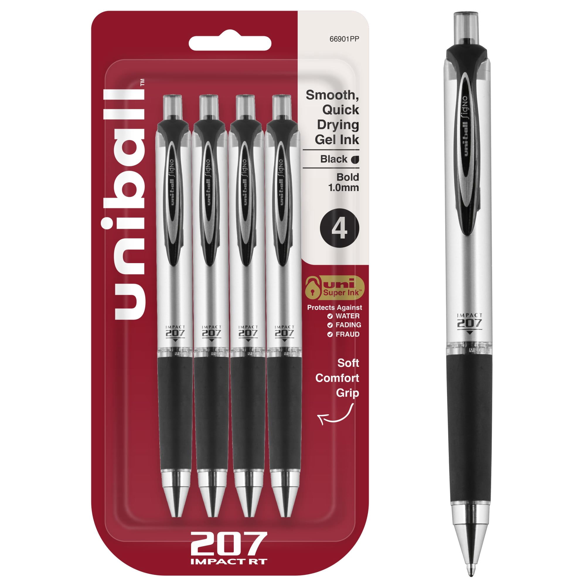 Bolígrafo Gel Uni-Ball 207 Azúl 0.7