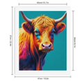 thumbnail image 2 of Paint By Numbers Kit for Adults Beginner - Colorful Cow Portrait Art DIY Canvas Painting Kits for Adults, Frameless Paint By Number for Adults for Home Wall Decor 16x20 Inch, 2 of 7