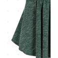 thumbnail image 4 of Suéter cuadrado con lentejuelas con lentejuelas con lentejuelas de punto Rosegal  Mangas largas de talla grande, 4 of 5