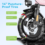 Folding Electric Bike for Adults with 700W Peak Motor, Ebike with 672Wh Battery, 35-55 Miles Range, Foldable Electric Bicycle for Men Women Commuter Travel