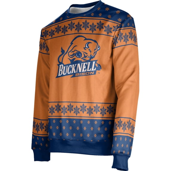 ProSphere Men's Bucknell University Ugly Holiday Snowflake Sweater (Apparel)