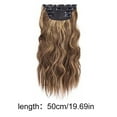 thumbnail image 3 of LHWEN Long Curly Hair Wig with Water Ripple Design for Increased Volume 50cm High Temperature Wire Clip for Easy Attachment Versatile Styling for Long and Short Looks Natural and Full Appearance, 3 of 9