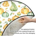 thumbnail image 2 of GZHJMY Thanksgiving Pumpkin Christmas Tree Mat, Round Christmas Tree Stand Mat Decoration for Holiday Party Home Christmas Day Ornaments Floor Door, 28.3", 2 of 6