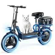 KAZEFLOW GT11, 1500W Peak E‑Scooter for Adults (Age 18+), 48V 18Ah 14" E‑Bike with Seat, 25MPH Max Speed, 35‑45 Miles Range, Wide Pedal, UL2849 Certified
