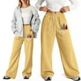 thumbnail image 2 of DHFJKG Girl's Christmas Baggy Sweatpants Lightweight Straight Leg Santa Pattern Athletic Pants With Pockets And Elastic Drawstring Comfort Pants, 2 of 5