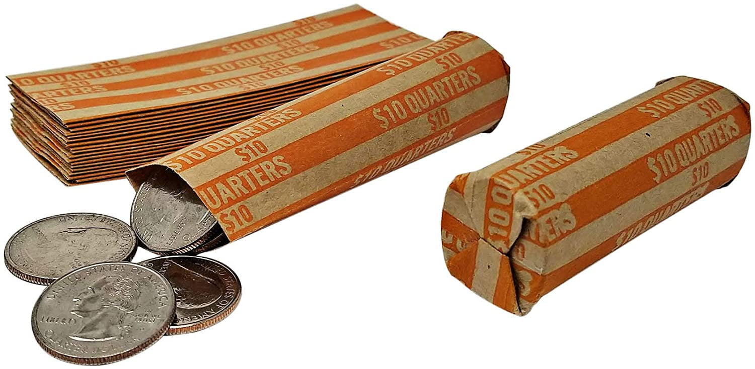 los-angeles-mall-new-quarter-coin-wrappers-72-paper-tube-empty-roll-crimped-end-sealed-bags-new