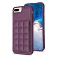 thumbnail image 2 of Dteck for iPhone 7 Plus / 8 Plus Card Holder Back Case with Pockets, Premium PU Leather ID Cash Credit Slots Magnetic Kickstand Flip Folio Slim Hard Protective Cover, darkpurple, 2 of 7