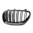 thumbnail image 5 of ZS 2Pcs Double Slat Black Car Front Bumper Racing Grill Kidney Grille 2x Carbon Fiber ABS For BMW E60 E61 5 Series M5 2004-2010, 5 of 9