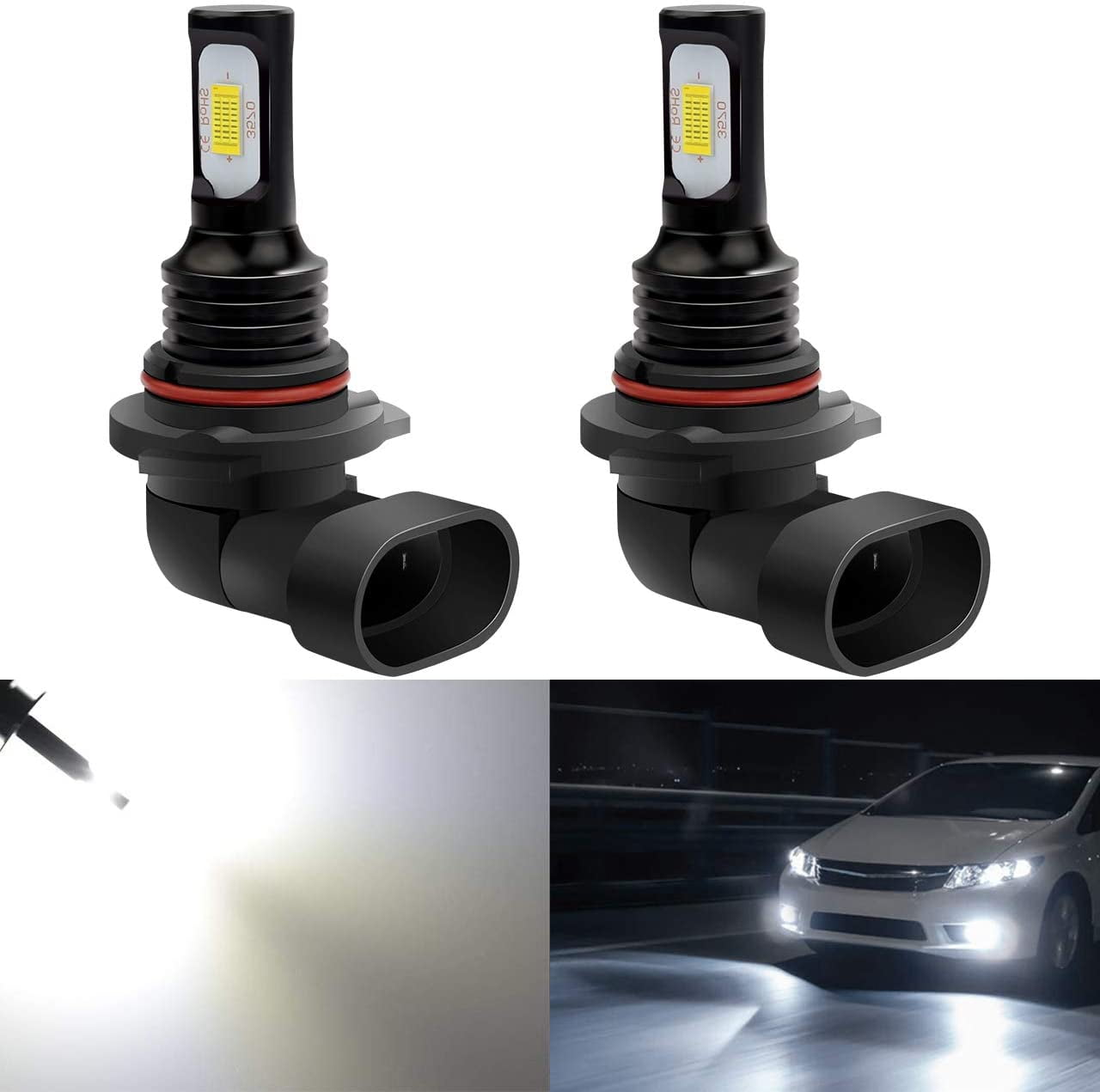 Fog Bulbs For Toyota Camry 2000 2001 2002-2006 Car 6000K Combo LED Headlight