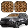 thumbnail image 6 of Kdxio Snake Print 2-Piece Sun Shade Front Windshield - Foldable Car Front Window Sunshades for Most Sedans SUV Truck, 6 of 6