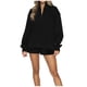 thumbnail image 2 of ICHUANYI Clearance Women's Solid Set Tracksuit Pullover 2 Piece Sport Hoodless Suit Sets(Black, XXL) ICHUANYI WER2023081508221, 2 of 7