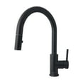 thumbnail image 6 of Stylish Modena Ht 14" Matte Black Single Handle Pull Down Kitchen Faucet K-131N, 6 of 11